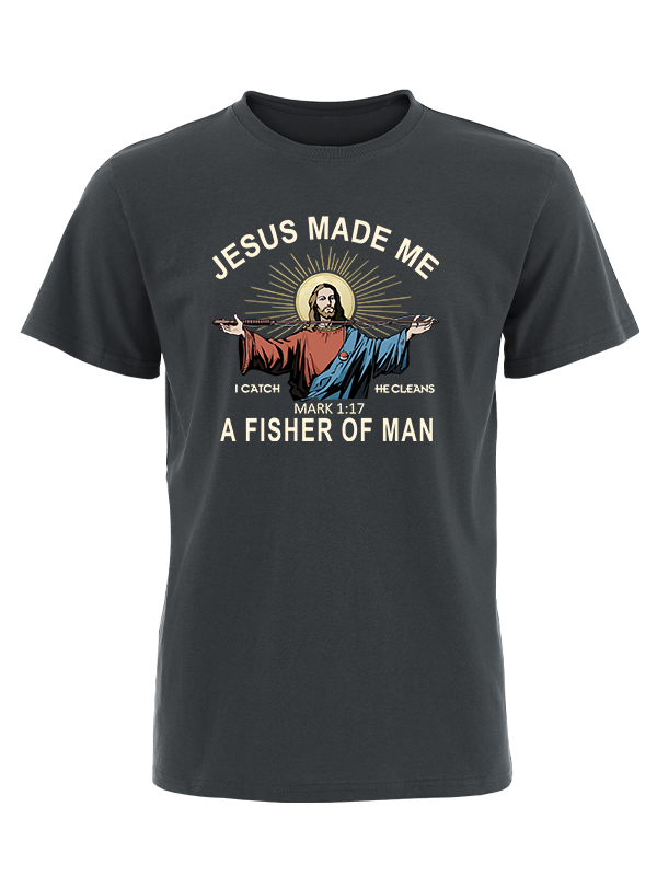 Jesus Made Me a Fisher of Men Vintage Cotton Tee