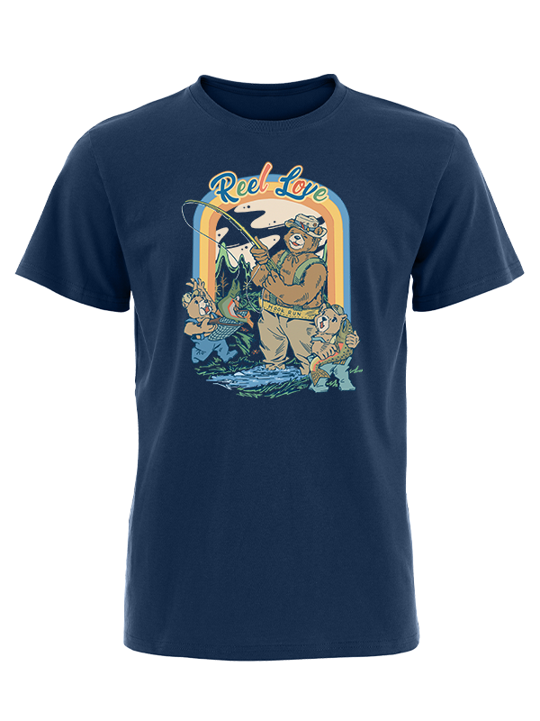 Reel Love Family Fishing Vintage Cotton Tee