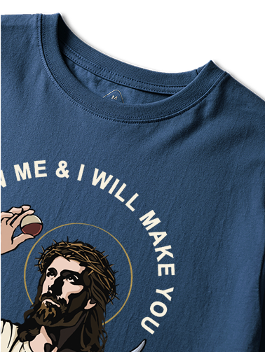 Follow Jesus and Become Fishers of Men Unisex Cotton Tee