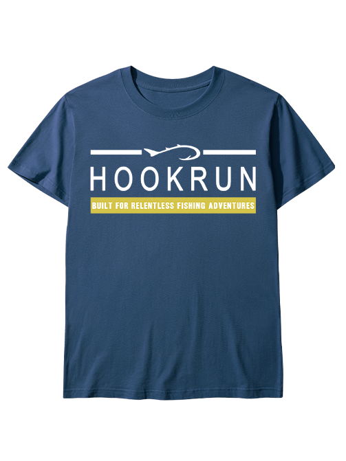 Hookrun Built For Relentless Fishing Adventures Unisex Classic Cotton Tee