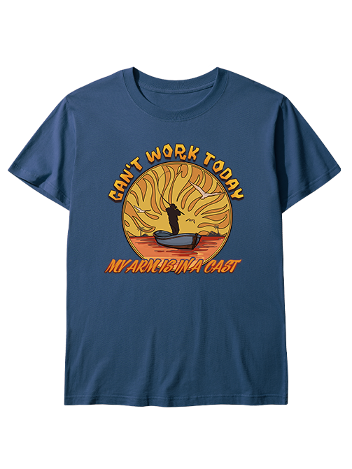 Can't Work Today My Arm's in a Cast  Unisex Classic Cotton Tee