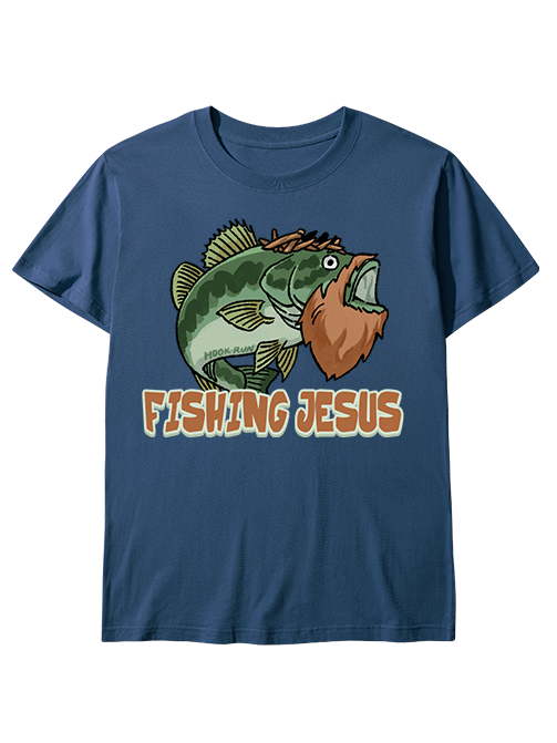 The Savior of the Catch Fishing Jesus Unisex Classic Cotton Tee