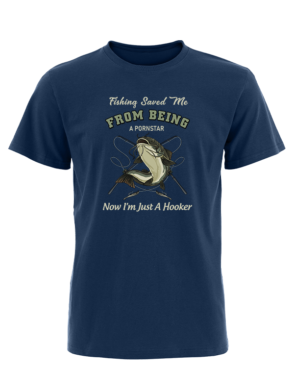 Fishing Saved Me Vintage Cotton Tee
