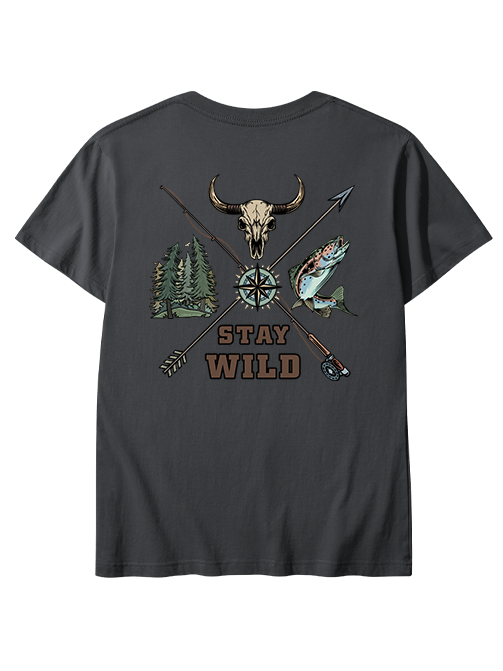 Stay Wild Embrace Adventure Unisex Classic Cotton Tee