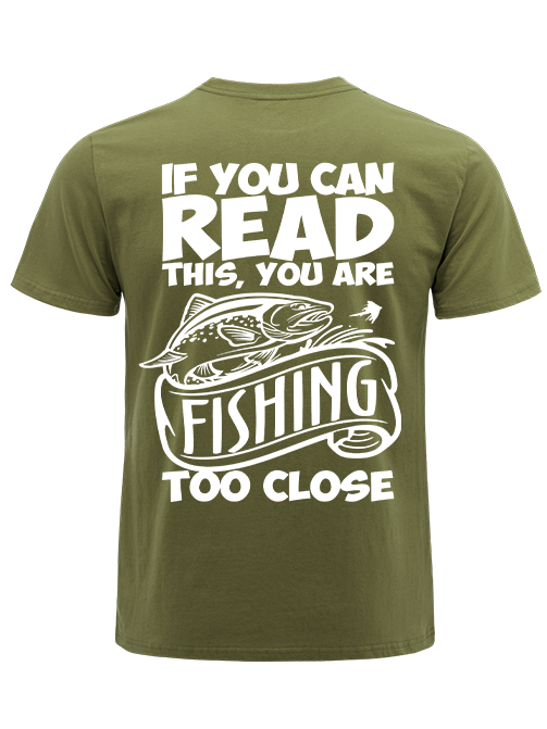 If You Can Read This You Are Too Close Humorous Unisex Classic Cotton Tee