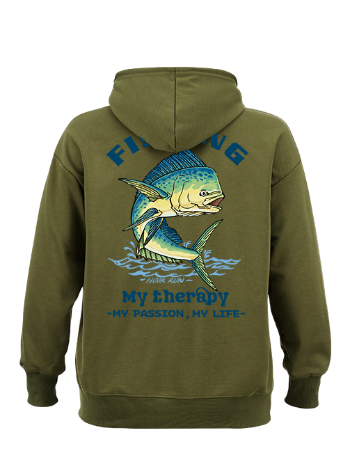 Fishing Is My Therapy Classic Hoodie