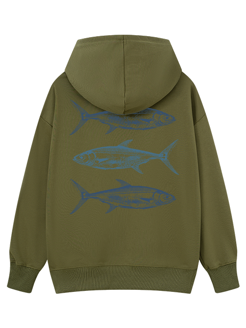 The Sea Trio Under Moonlight Classic Hoodie
