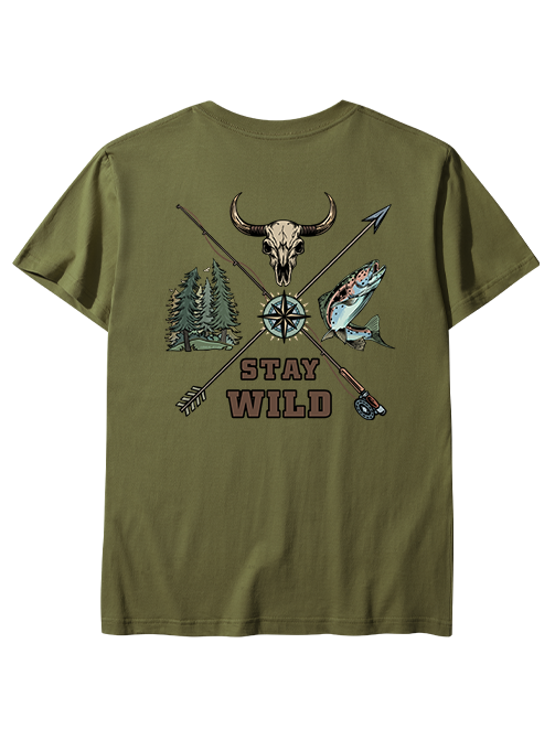 Stay Wild Embrace Adventure Unisex Classic Cotton Tee
