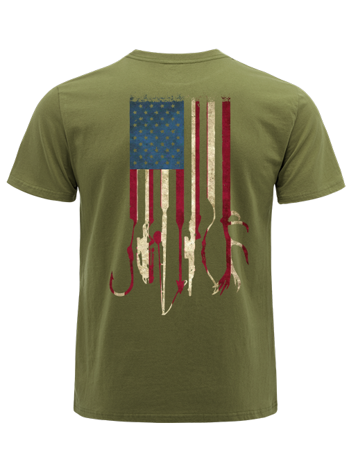 Outdoor Patriot  Fishing & Hunting Adventure Unisex Classic Cotton Tee