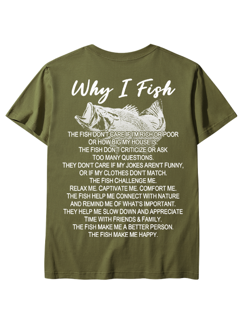 The Reasons Why I Love Fishing Unisex Classic Cotton Tee