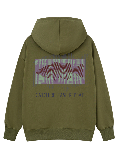 Fishing Dreams in Fingerprints Classic Hoodie