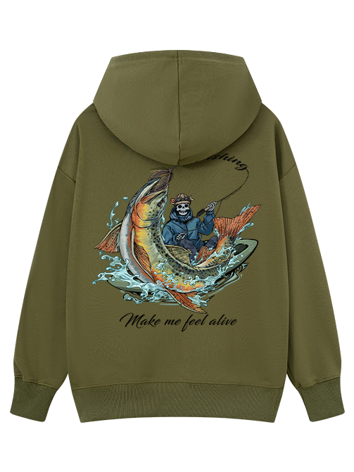 Fishing Make Me Feel Alive Classic Hoodie