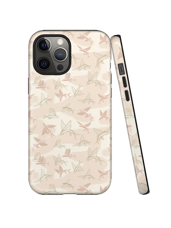 Ocean Breeze Flying Fish Full Print iPhone Case