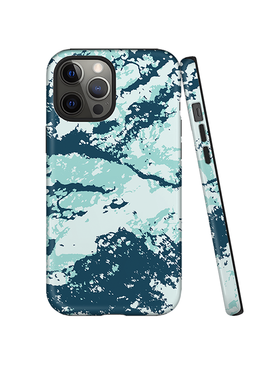 Ocean-Inspired Water Texture Full Print iPhone Case