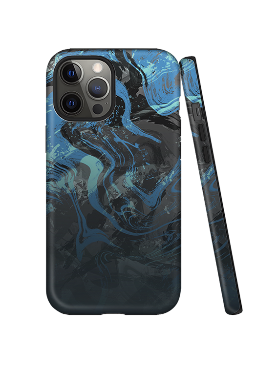 Abstract Dynamic Water Swirl Full Print iPhone Case