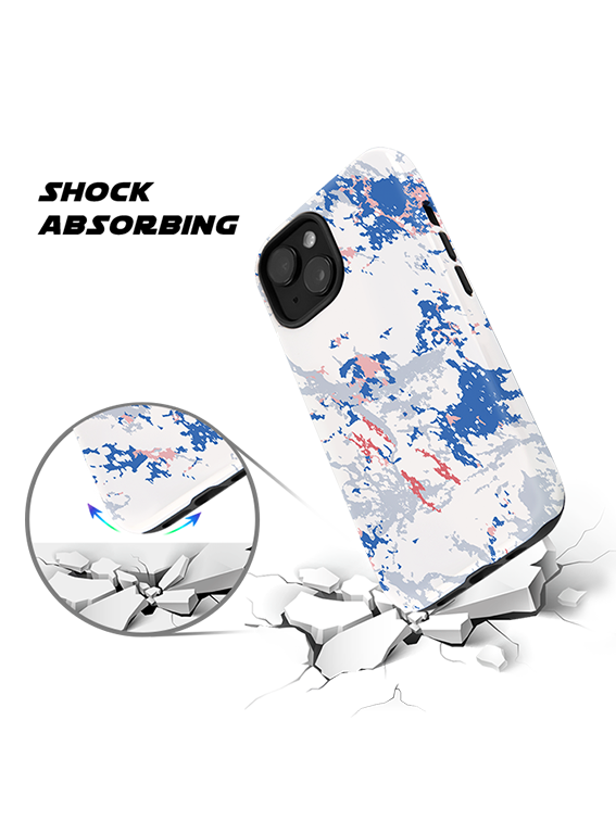 Artistic and Fluid Water Ink Splash Full Print iPhone Case