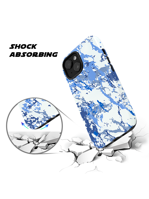 Artistic and Fluid Water Ink Splash Full Print iPhone Case