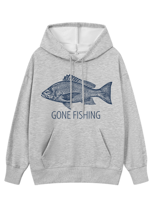 Gone Fishing Catch You Later Classic Hoodie