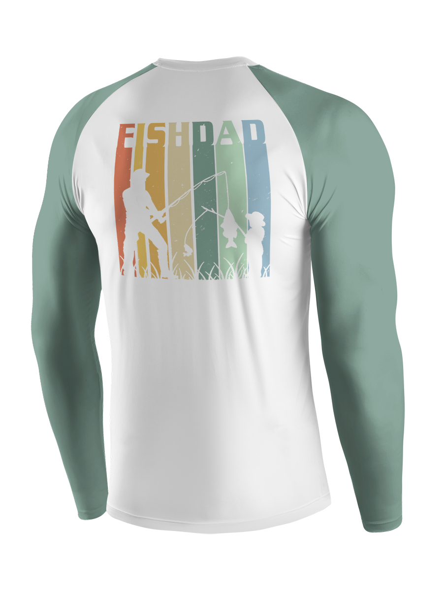 Fish Dad's Rainbow Catch UPF Long Sleeve