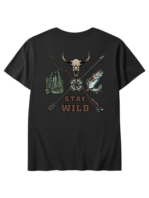 Stay Wild Embrace Adventure Unisex Classic Cotton Tee