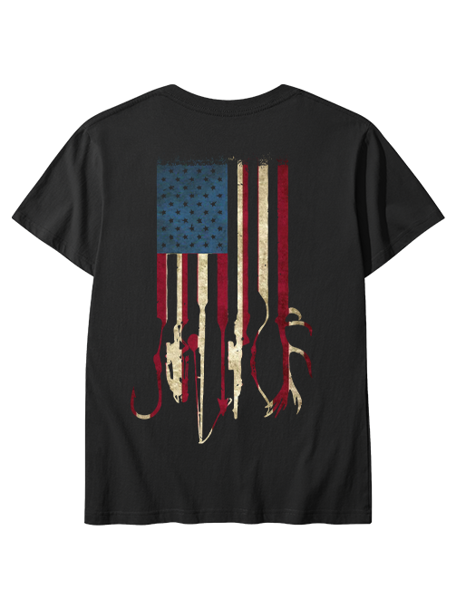 Outdoor Patriot  Fishing & Hunting Adventure Unisex Classic Cotton Tee