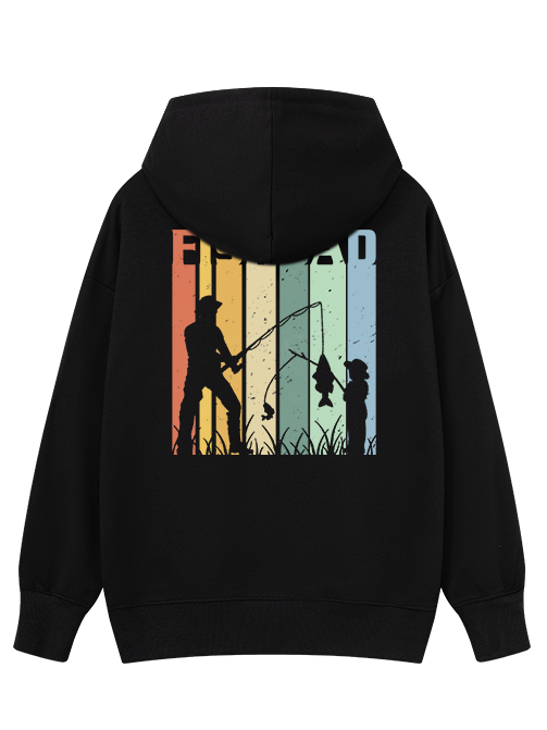 Retro Fish Dad Classic Hoodie