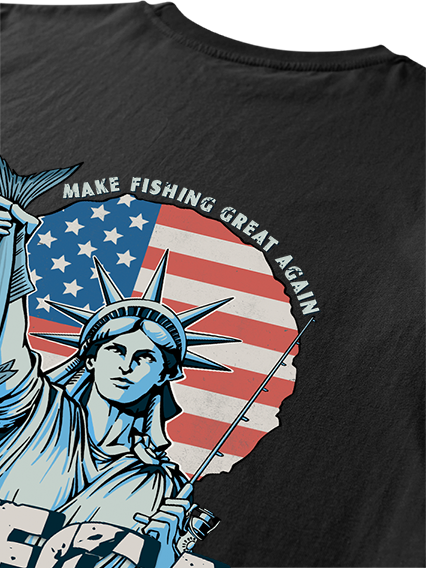 Make Fishing Great Again Humor Unisex Classic Cotton Tee