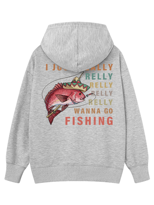 I Just Wanna Go Fishing Classic Hoodie