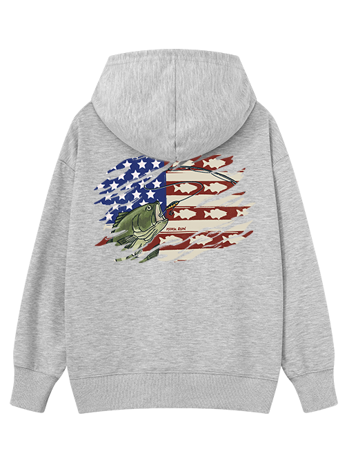 Patriotic Bass Fishing Classic Hoodie