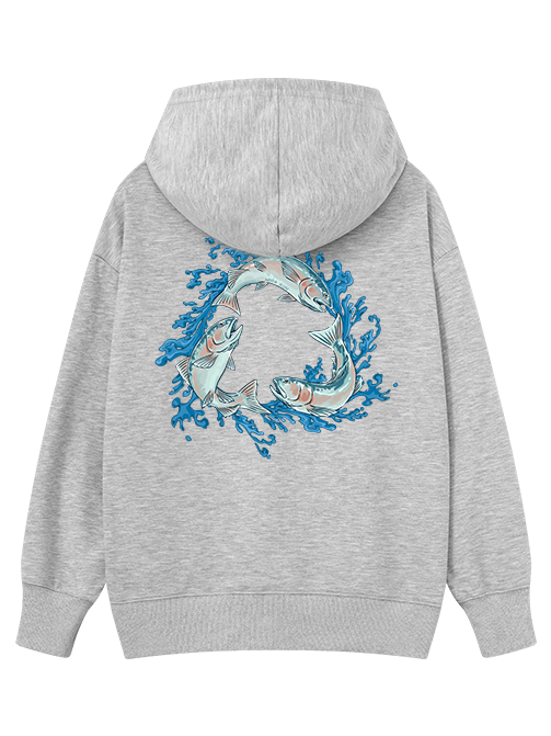 Salmon Circle of Life Classic Hoodie