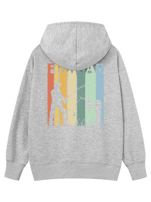 Retro Fish Dad Classic Hoodie