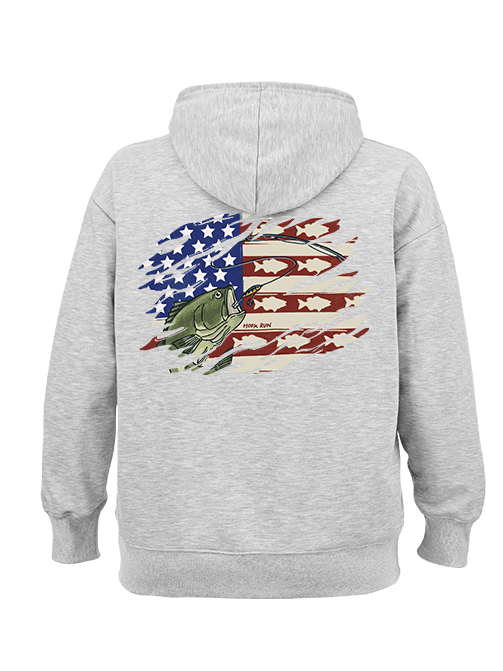 Patriotic Bass Fishing Classic Hoodie