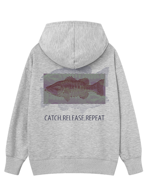 Fishing Dreams in Fingerprints Classic Hoodie