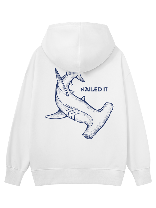 Nailed It Funny Hammerhead Shark  Classic Hoodie