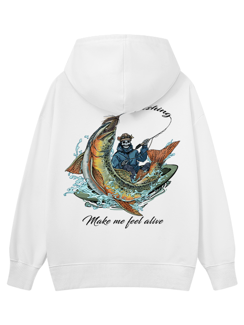 Fishing Make Me Feel Alive Classic Hoodie