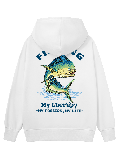 Fishing Is My Therapy Classic Hoodie
