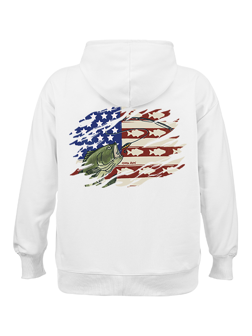 Patriotic Bass Fishing Classic Hoodie