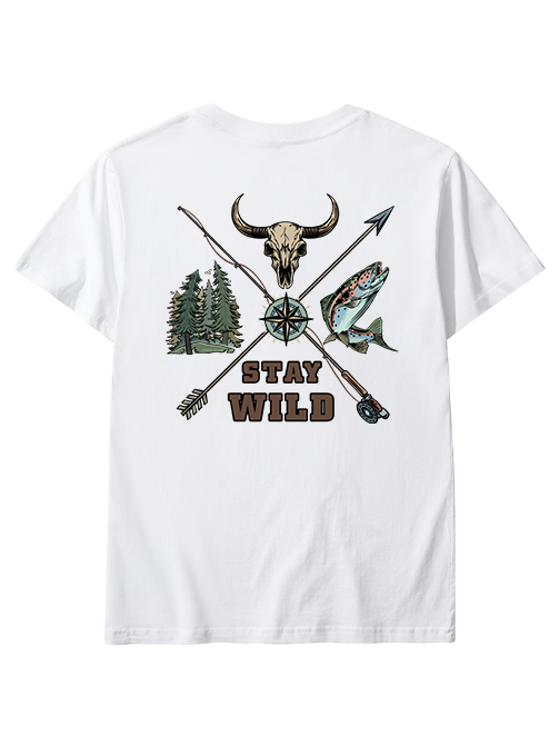 Stay Wild Embrace Adventure Unisex Classic Cotton Tee