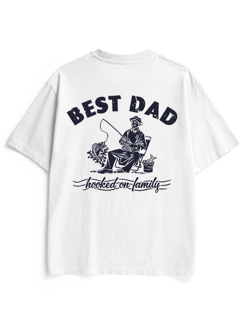 Best Fishing Dad Unisex Heavyweight Cotton T-Shirt