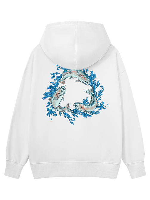 Salmon Circle of Life Classic Hoodie