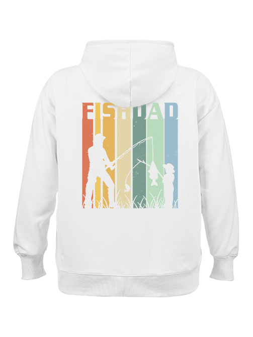 Retro Fish Dad Classic Hoodie