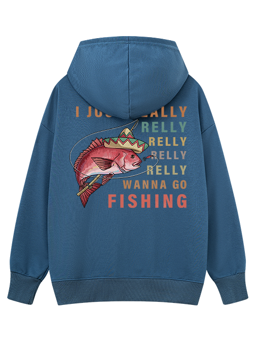 I Just Wanna Go Fishing Classic Hoodie