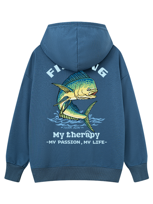 Fishing Is My Therapy Classic Hoodie