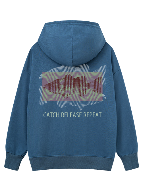 Fishing Dreams in Fingerprints Classic Hoodie