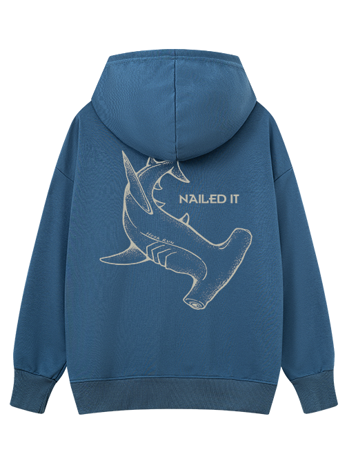 Nailed It Funny Hammerhead Shark  Classic Hoodie