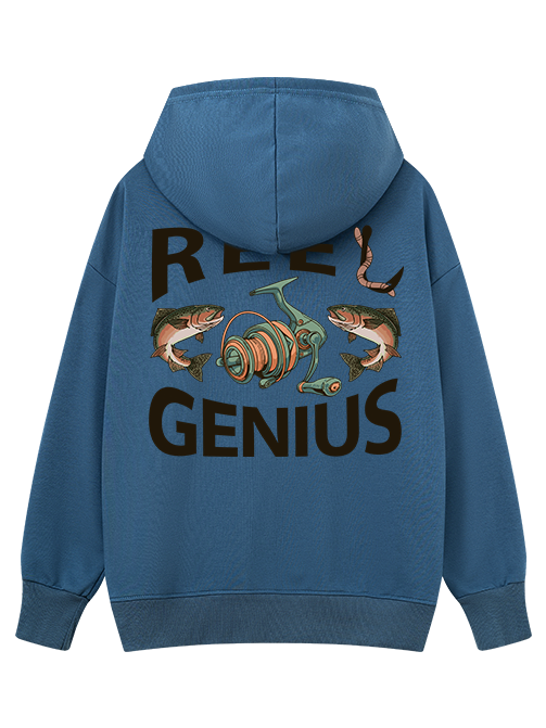 Reel Genius Funny Fishing Classic Hoodie