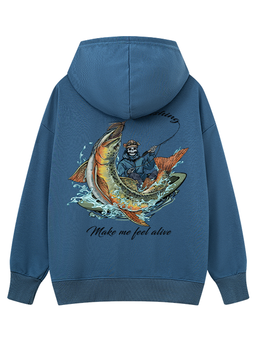 Fishing Make Me Feel Alive Classic Hoodie