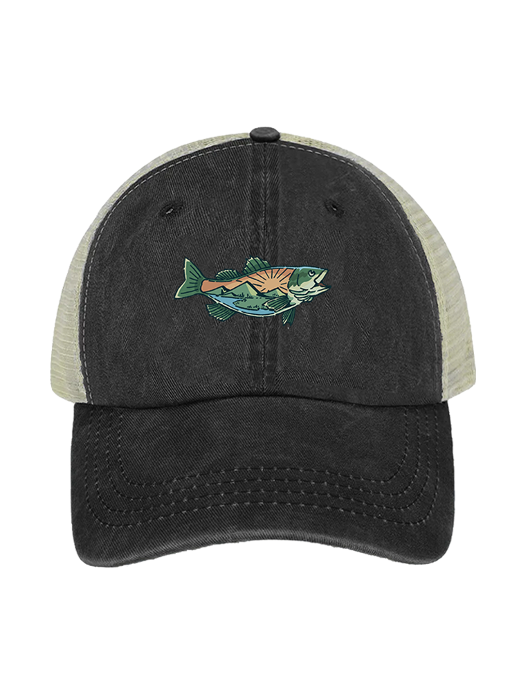 Let It Fly to Freedom Unisex Vintage Washed Meshback Hat