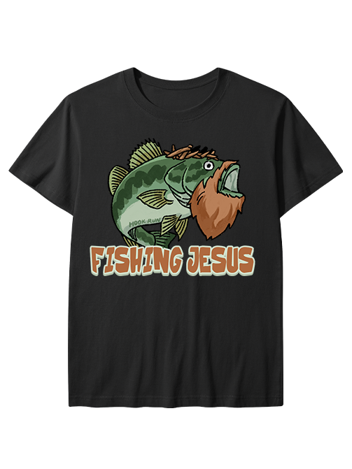 The Savior of the Catch Fishing Jesus Unisex Classic Cotton Tee