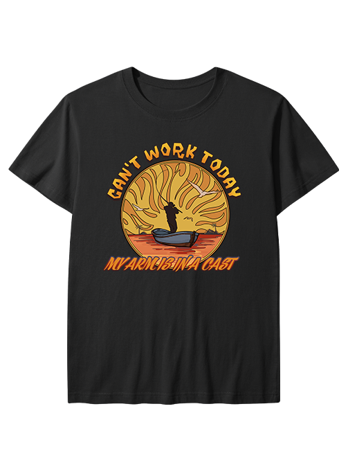 Can't Work Today My Arm's in a Cast  Unisex Classic Cotton Tee
